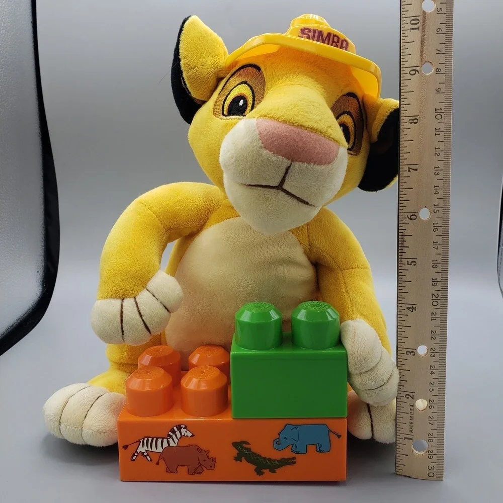 Disney Mega Bloks Build With Simba Lion King Plush‎ Missing Yellow Block